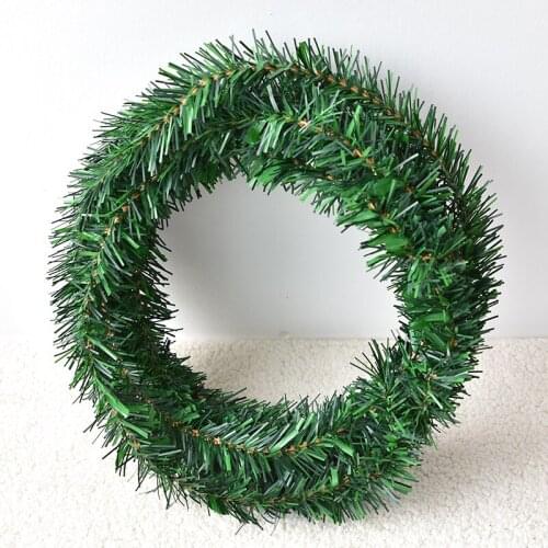 1PCS 5.5m Pine Christmas Garland Decorative Green Christmas Garland Artificial Xmas Tree Rattan Banner Decoration