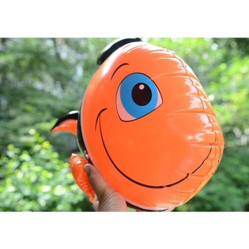 Fish decorative inflatable toy inflatable animal Clownfish Children Clown Fish Decorative Inflatable Marine Animal Shape Bathing