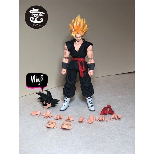 SHF Dragon Ball Kong Super Saiya Blue God Goku & Whis Cloth Goku Pvc Model Anime Figure Toys for Kids