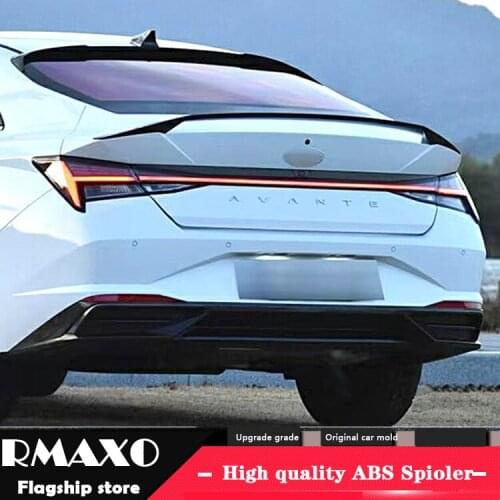 For HYUNDAI Elantra Sedan Spoiler 2019-2020 Avante Spoiler AXK ABS plastic Material Car Rear Wing Color Rear Spoiler