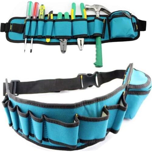 Multi-pockets Tool Bag Waist Pockets Electrician Tool Bag Oganizer Carrying Pouch Tools Bag Belt Waist Pocket Case