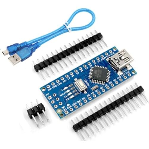 1PCS Mini USB Nano V3.0 ATmega328P CH340G 5V 16M Module Micro-Controller Board for Arduino CH340 328P NANO 3.0 with Cable