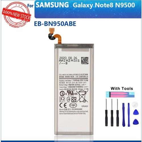 100% Original 3300mAh EB-BN950ABE for Samsung Galaxy Note 8 N950 SM-N950F N950FD N950U/U1 N950W N950N N9500 Note8 Phone Battery