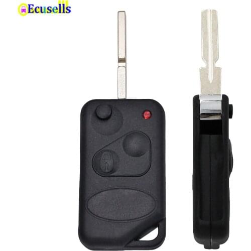 2 Buttons flip Remote Key Shell case fob cover for Land Rover Range Rover 1996 1997 1998 1999 2000 2001 HU109 uncut blade
