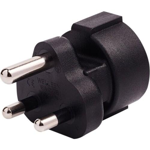 2PCS European Euro EU to South Africa Plug AC Travel Charger Adapter Plug Outlet Converter Adapter 10A 250V