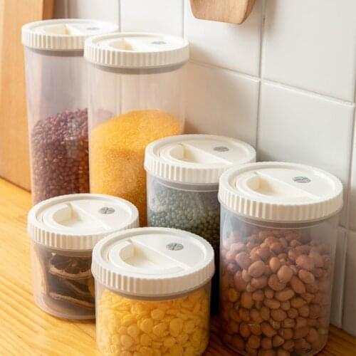 300-1000 ml Kitchen Storage Box Sealing Food Storage Container Preservation Plastic Fresh Pot Container