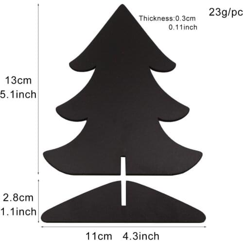 4PCS Mini Wooden Message Board Display Blackboard Memo Note Taking Board Chalkboard for Home Wedding Christmas Party Decor