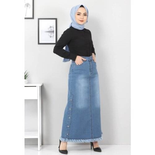Brock Rich Denim Skirts For Women