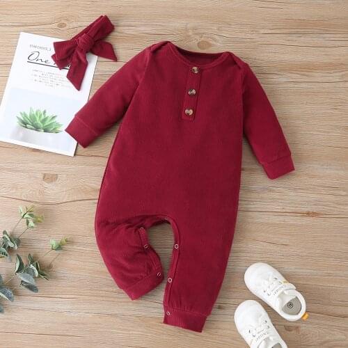 Prowow My First Newborn Jumpsuit For Kids Girls Clothing Soft Babys Rompers Striped Baby Costume Long Sleeve Baby Girl Overalls