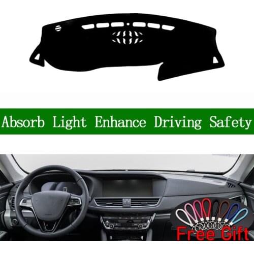 For BORGWARD BX7 BXix7 2016 2017 2018 Dashboard Cover Sun Shade Non-slip Dash Mat Pad Carpet Car Stickers Interior Accessories