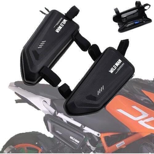 For Yamaha MT-01 MT-07 MT-09 MT-10 MT-25 XJ6 FZ1 FZ6 FZ8 Motorcycle modified side bag waterproof hard shell triangle bag kit