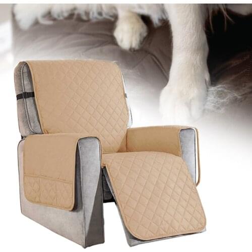 DoublDouble-sided recliner cover detachable anti-wear sofa cover living room furniture protective cover with pocket pet children