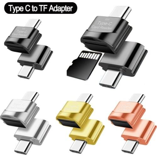 Hot Sale OTG to Type C Micro-SD TF Adapter Smart Memory Card Reader For Samsung Huawei Micro USB To Type C Micro-SD OTG Adapter