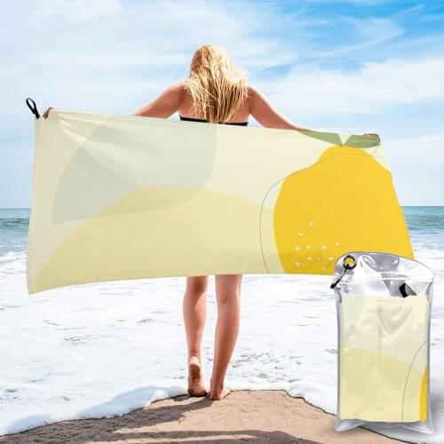 Wearable Bath Towel Lemon Abstract Soft and Absorbent Unique Towel for Hotel Home Bathroom Gifts Women Bathrob