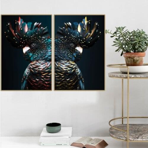 Print Canvas Painting Nordic Wall Art Cockatoo Animals Poster ChildrenS Room Bedside Picture Modern Home For Living Room Decor