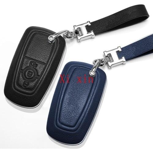 For Ford Explorer mondeo focus kuga edge escape Car leather key case high-end protective shell