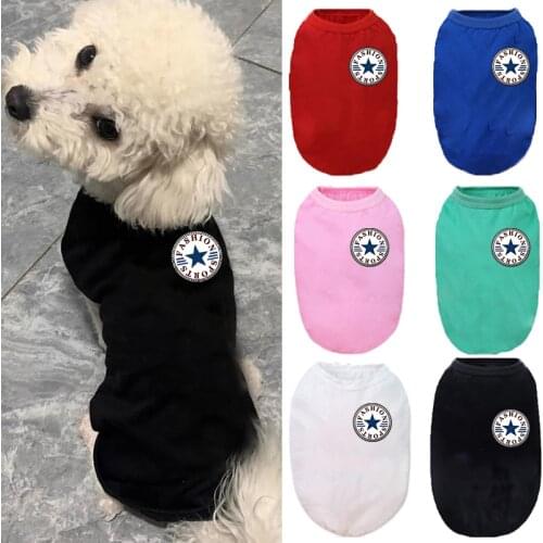 Pet clothes dog clothes spring and summer new style 100% pure cotton breathable shirt small dogs medium-sized dogs
