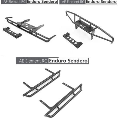 Metal""BONE"" Front Bumper +Rear Bumper+Side Pedal For AE Element RC Enduro Sendero rc car parts