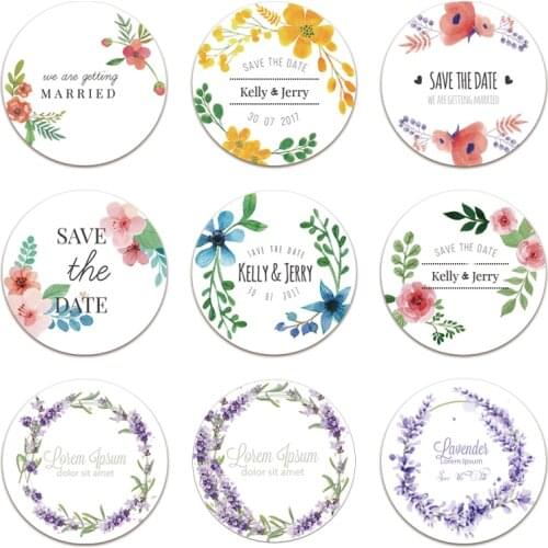 Customize your LOGO wedding sticker birthday party sticker personalized design label gift box sticker seal sticker self-adhesive