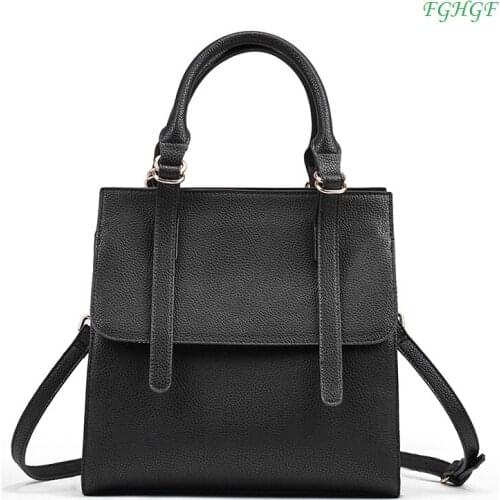 New Korean version of high quality double arrow head layer cowhide leather handbag fashion handbag shoulder slung bulk ladies ba