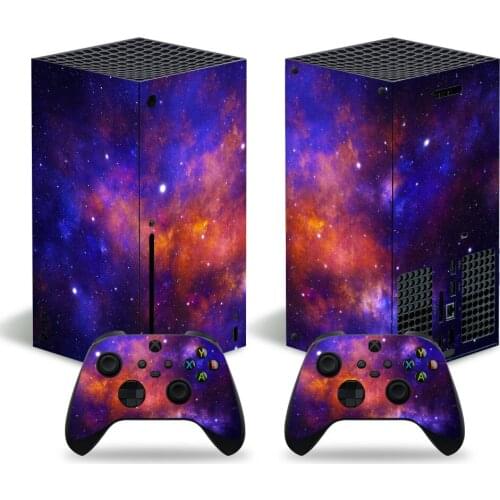 New Cloudy Pattern For Xbox Series X Skin Sticker For Xbox Series X Console and 2 Controllers Gamepad Vinyl Skin Sticker Decal