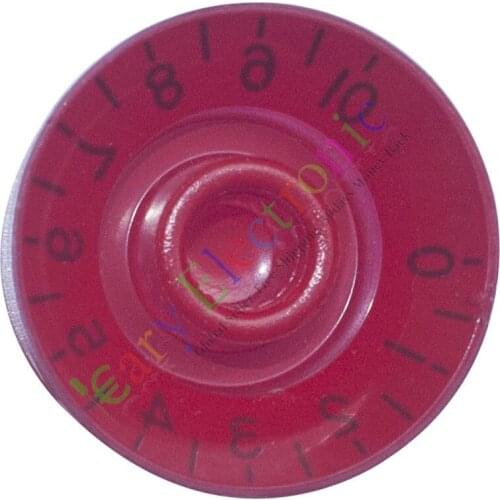 Wholesale and retail 10pc 25mm Pedal Top skirted Red knob Guitar tube Amp Volume Tone audio radio DIY free shipping