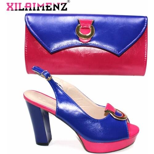 Christmas New Arrivals Office Ladies Shoes and Bag to Match Italian Fashionable Sandals Matching Bag for Royal Wedding