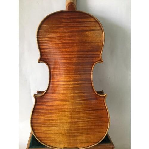 4/4 size violin Stradi Model 1715 one piece back flamed maple no.6