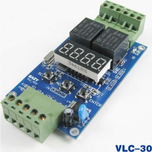 VLC-30 Controller Dual programmable 12V/24Vrelay module / off cycle timer
