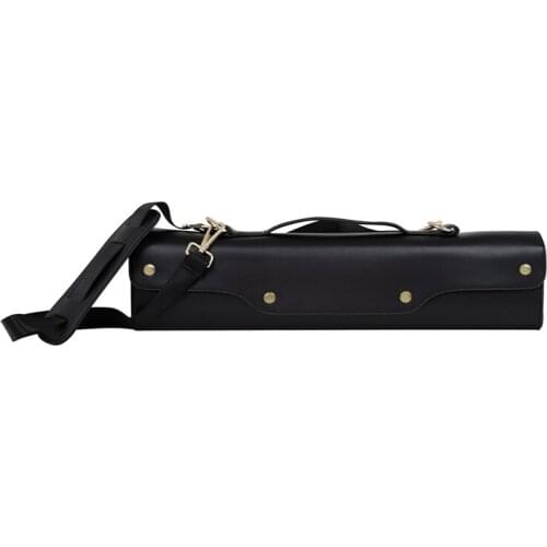 Water-Resistant Flute Case Synthetic Leather Gig Bag Box for Concert Flute with Adjustable Shoulder Strap