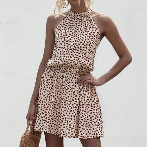 2021 Floral Print Above Length Dress Women Sexy Off Shoulder Halter Neck Strapless Summer Dresses Casual Beach Boho Sundress A50