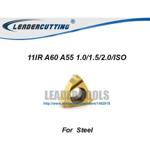 11IR A60 A55 1.0/1.5/2.0/ISO Internal Indexable Tungsten Carbide Threading Lathe Inserts for SNR/SIR Threaded Lathe Holder