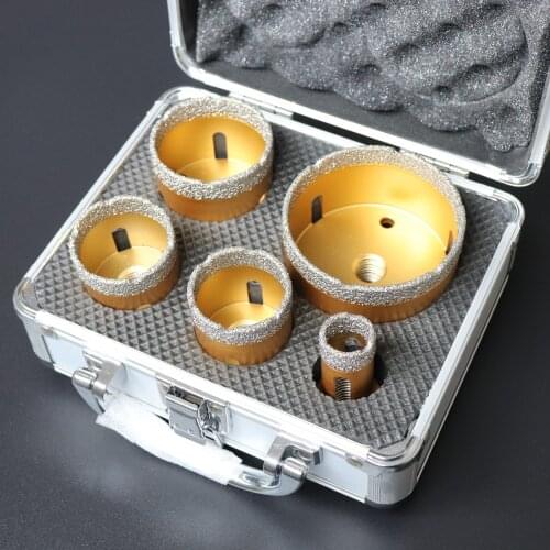 5pcs/set Dia 20/38/40/50/70mm Vacuum Brazed Diamond Drill Bit M14 Drilling Core Bits Marble Ceramic Hole Saw Crown