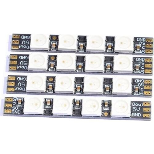5x39x2.5mm PANDARC LED0539 5V WS2812 4 Lights RGB Programmable LED Board with 100mm Power Cable for FPV Racing Drones DIY Parts