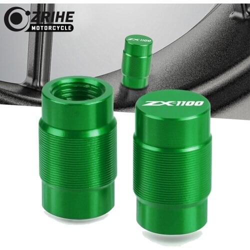 Motorcycle Accessories CNC Couple Aluminum Vehicle Wheel Tire Valve Stem Caps Covers For KAWASAKI Z ZX1100 2pcs Universal cycle