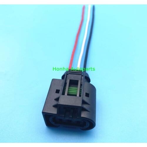 Free shipping 5/10/20/50/100pcs 3Pin female Kostal plug 09-4413-91 crankshaft sensor plug Injector Connector for Benz 09441391