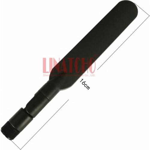 Dual band 2.4ghz 5.8ghz 6DB high gain whip omni directional antenna, RP-SMA connector