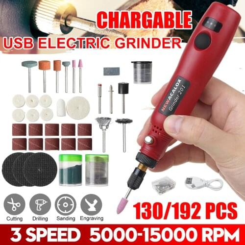 DC 5V Mini Electric Drill Wireless Grinder Grinding Set Polishing Drilling Rotary Tool