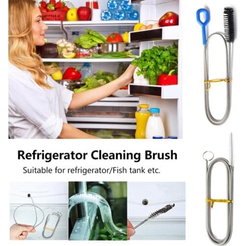 90/155/200cm Flexible Refrigerator Drain Pipe Brush Dryer Lint Vent Trap Brush Foldable Car Sunroof Long Hoses Cleaning Tools