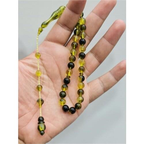 Islamic Tasbih Muslim Rosary Beads 33 Prayer Rosary For Men Bracelet For Men Accessory amber oltu amber stone Handmade Turkey