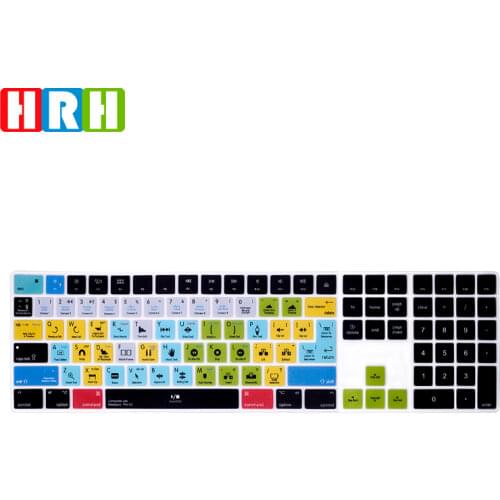 HRH Shortcuts HotKeys Keyboard Skin Cover Laptop for Apple Magic Keyboard with Numeric Keypad A1843 MQ052LL/A Released in 2017
