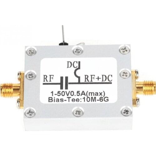 Coaxial Bias Tee 10MHz-6GHz Bias Tee 10MHz-6GHz Broadband Radio Frequency Microwave Coaxial Bias