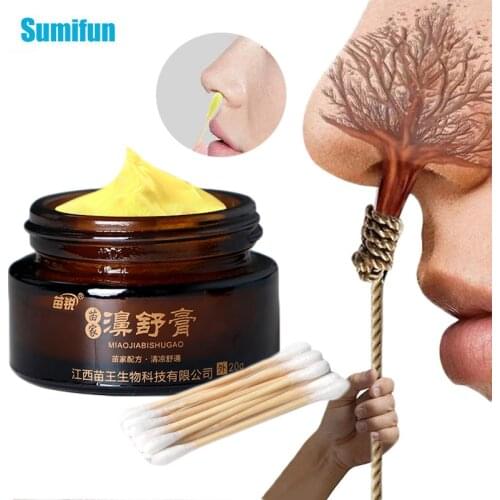 20ml Herbs Ointment for Chronic Allergic Rhinitis Sinusitis Nasal Obstruction Avoid Allergic Rhinitis Neti Sneezing Plaster