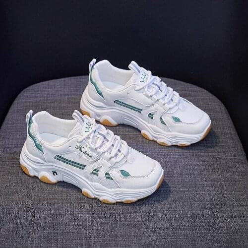 Chunky Sneakers Women Spring White Shoes Platform Wedges Shoes 2021 Comfortable Mesh Casual Sport Shoes Zapatos Mujer Sneakers