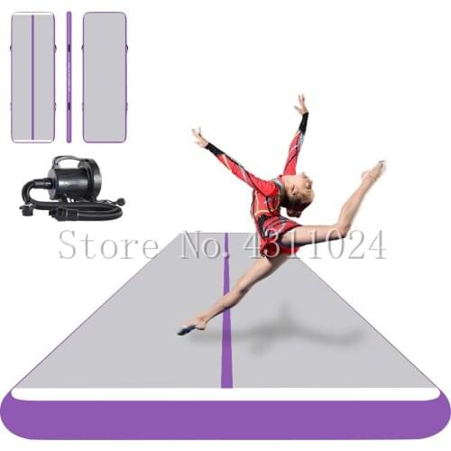 Inflatable Air Track Tumbling Mat 26ft x3.3ft Inflatable Air Track Tumbling Mat Cheerleading Yoga Beach Boat Board 8inch