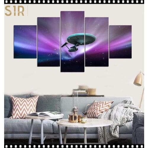 Wall Painting Canvas Printing HD Classic Movie Animation 5 Panel Home Decoration Template Living Room Poster Anime Decor Hero