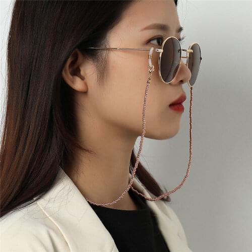 New Fashion Unisex Mask StrapAnti-lost Beaded Chain Face Mask Lanyards Reading Glasses Chain Neck Strap Mask Cord Holder Jewelry