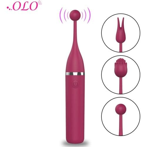 OLO 2 Heads High Frequency Vibrators Clit Nipple Vibrator G Spot Clitoris Stimulator Female Masturbator Sex Toys for Women