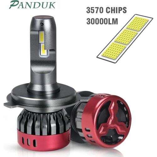 PANDUK Auto Lamps LED Chip 30000LM 110W H1 H4 H7 H8 H11 9005 HB3 9006 HB4 Car Led Headlight Bulb Fog Light 6000K Conversion Kit