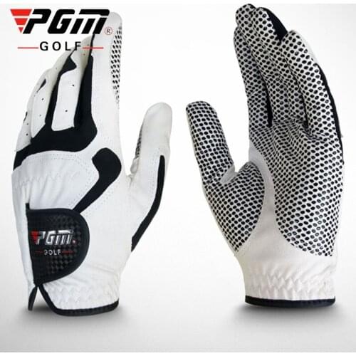 Golf Gloves Mens Left Right Hand Soft Breathable Sports Gloves Microfiber Cloth Anti-Slip Granules Glove Golf Accessories D0012